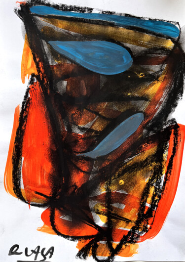 Drawing titled "Form LIV" by Roman Lasa, Original Artwork, Pastel