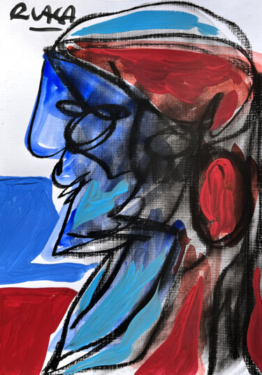 Drawing titled "Form LVII" by Roman Lasa, Original Artwork, Pastel