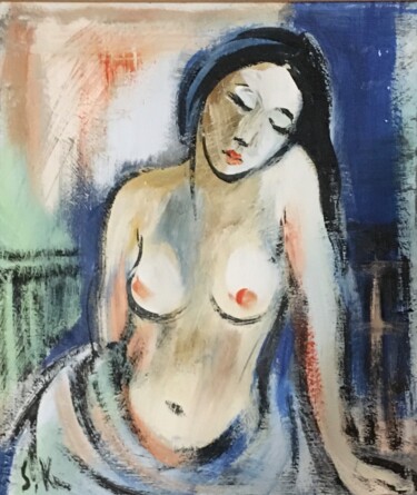 제목이 "Quiet beauty"인 미술작품 Svetlana Faminova로, 원작, 아크릴 나무 들것 프레임에 장착됨