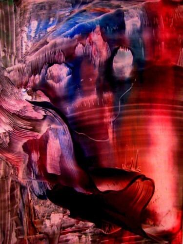 Painting titled "Acoustic Portrait" by Milto Sideris, Original Artwork, Encaustic