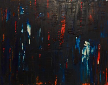 Pittura intitolato "Exégèse" da Ds 26, Opera d'arte originale, Olio Montato su Telaio per barella in legno