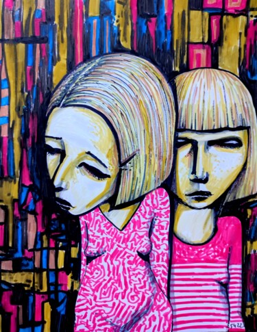 Desenho intitulada "Regular visitor - 10" por Milto Sideris, Obras de arte originais, Marcador