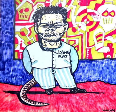 Why did we argue again 20 years ago? Dessin intitulée "Why did we argue ag…" par Milto Sideris, Œuvre d'art originale, Marqueur