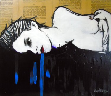 La pause 1 Peinture intitulée "La pause 1" par Vincent Tessier Xxc, Œuvre d'art originale, Acrylique