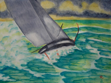 Peinture intitulée "AQUARELLE originale…" par Isabelle Redonnet, Œuvre d'art originale, Aquarelle