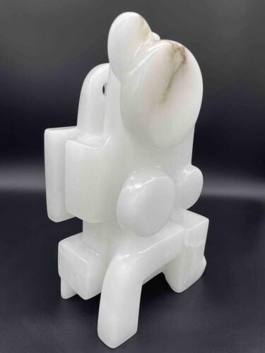 Sculpture titled "Fragments d'homme N…" by Edith Bk, Original Artwork, Stone