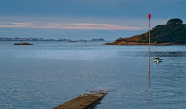Carantec, Pors a Callot, port de Roscoff, janvier. 摄影 标题为“Carantec, Pors a Ca…” 由Thierry Martin, 原创艺术品, 数码摄影