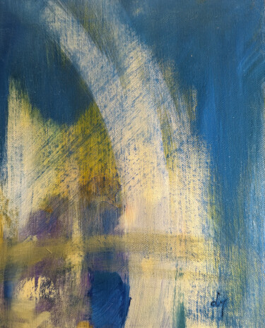 Peinture intitulée "Abstrait 5" par Laurent Maameri, Œuvre d'art originale, Huile
