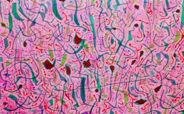 Tekening getiteld "Laleta" door Milto Sideris, Origineel Kunstwerk, Marker