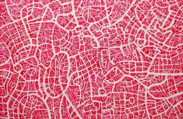图画 标题为“Part of the red lig…” 由Milto Sideris, 原创艺术品, 标记