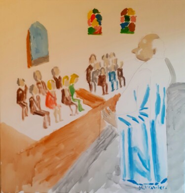 "Dieu tout puissant,…" başlıklı Tablo Jean Christophe Ravier tarafından, Orijinal sanat, Akrilik Ahşap Sedye çerçevesi üzeri…