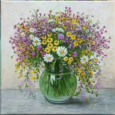 Schilderij getiteld "Tenderness of summe…" door Tatyana Korotkova, Origineel Kunstwerk, Olie Gemonteerd op Frame voor houten…