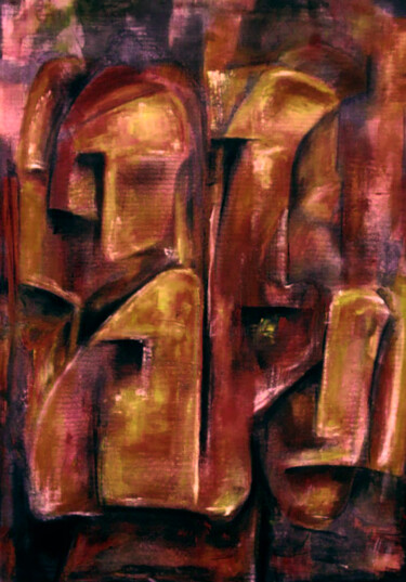 Painting titled "untitled3" by Aziz Abu Ghazaleh, Original Artwork, Acrylic