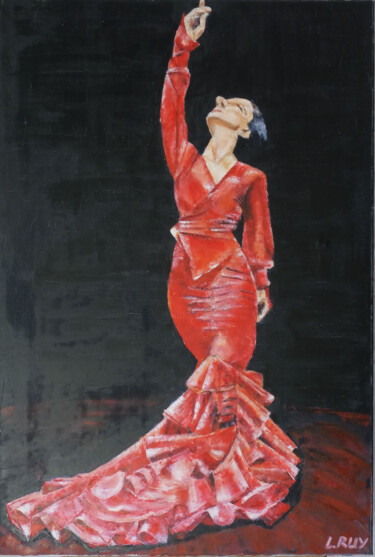 「Flamenco」というタイトルの絵画 Larisa Ruyによって, オリジナルのアートワーク, オイル