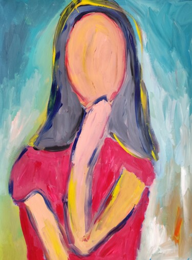Inner reflection Painting titled "Inner reflection" by Natalya Mougenot, Original Artwork, Acrylic