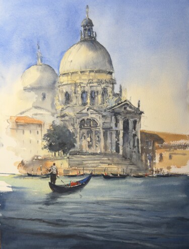 Venetian mood 绘画 标题为“Venetian mood” 由Katja Vollmer, 原创艺术品, 水彩
