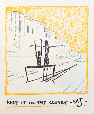 Tekening getiteld "Choreography instru…" door Milto Sideris, Origineel Kunstwerk, Marker