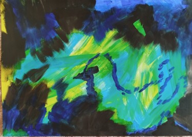 Peinture intitulée "L oiseau" par Seny Jasna, Œuvre d'art originale, Acrylique