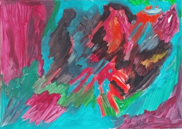 Peinture intitulée "Protection" par Seny Jasna, Œuvre d'art originale, Acrylique