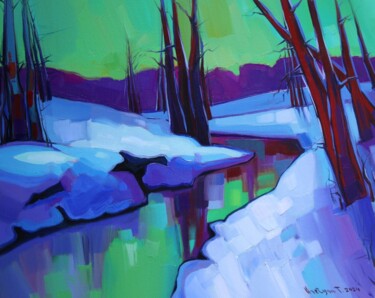 제목이 "Winter evening_3"인 미술작품 Tigran Avetyan로, 원작, 기름