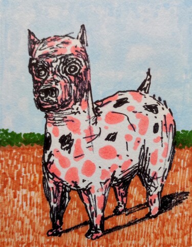 Drawing titled "Fantastic Pink Emot…" by Milto Sideris, Original Artwork, Marker