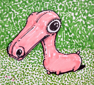 图画 标题为“Fantastic Pink Emot…” 由Milto Sideris, 原创艺术品, 标记