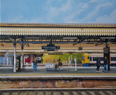 Painting titled "Attente" by Alain Retiere, Original Artwork, Oil