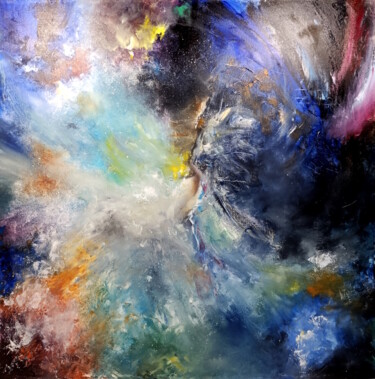 绘画 标题为“Presence..” 由Ilgiz Murtazin, 原创艺术品, 油 安装在木质担架架上