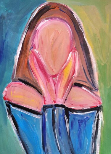 Strength unfolded Painting titled "Strength unfolded" by Natalya Mougenot, Original Artwork, Acrylic