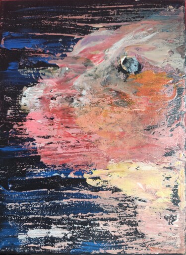 绘画 标题为“Un instant éphémère” 由Fredy Tovar, 原创艺术品, 丙烯 安装在木质担架架上