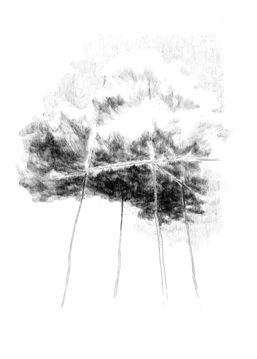 Dessin intitulée "Pour la douceur" par Gaele Flao, Œuvre d'art originale, Encre
