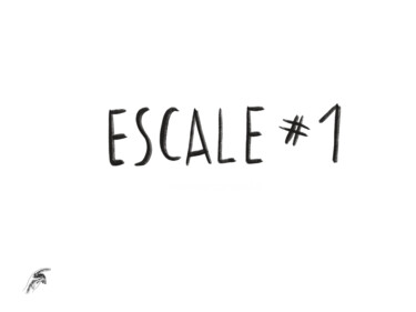 Peinture intitulée "Escale #1" par Gaele Flao, Œuvre d'art originale, Huile