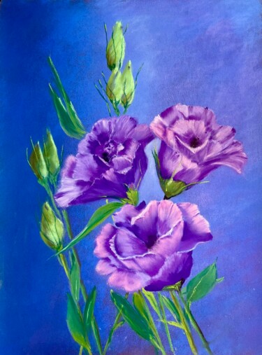 제목이 "Le bouquet de Lisia…"인 미술작품 Marie-Christine London로, 원작, 파스텔