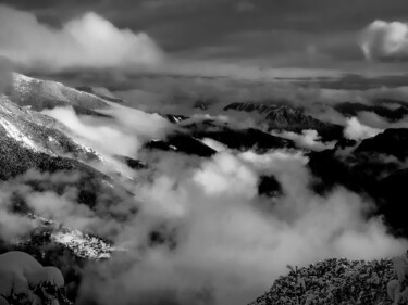 Vallée de la Vésubie sous la neige Fotografia intitolato "Vallée de la Vésubi…" da Frederic Bos, Opera d'arte originale, Fotografia digitale
