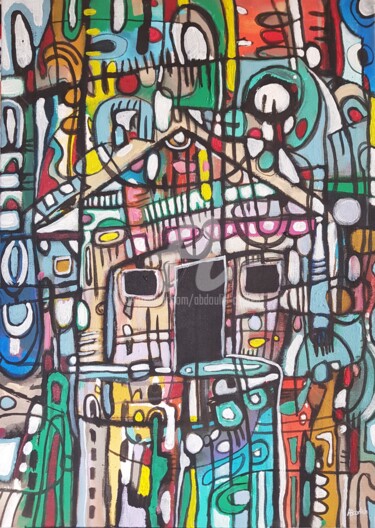 제목이 "My house is my peace"인 미술작품 Abdoulie Conteh로, 원작, 아크릴