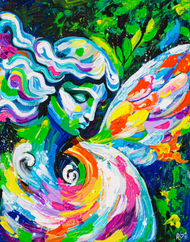 Pintura titulada "Dance of the Heaven…" por Lady Redhorns, Obra de arte original, Acrílico