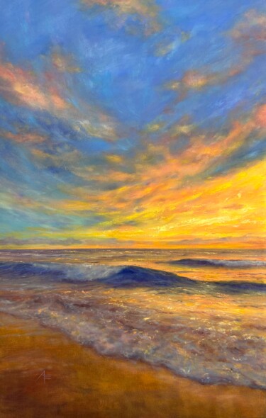 Painting titled "Blessing." by Anna Evtushenko, Original Artwork, Oil