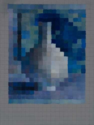 Pittura intitolato "Mikrokosmos" da Petra Kolberg, Opera d'arte originale, Olio Montato su Cartone