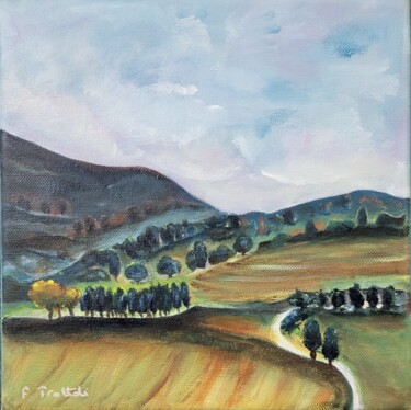 Les Dentelles au fil des courbes Peinture intitulée "Les Dentelles au fi…" par Florence Trottoli, Œuvre d'art originale, Acrylique