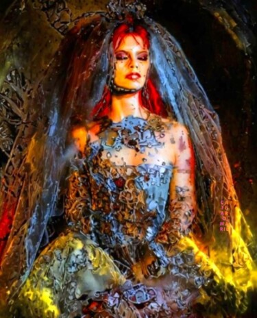 Photography titled "ILETAITUNEFOISUNEFE…" by Marie, Original Artwork, Manipulated Photography
