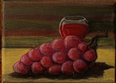 Peinture intitulée "Un verre de vin." par Y.Oranzh, Œuvre d'art originale, Acrylique