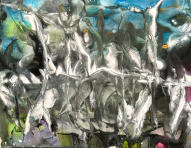Painting titled "Inconscient" by Joliemôme, Original Artwork, Acrylic