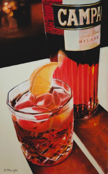 绘画 标题为“Campari” 由Dietmar Merighi, 原创艺术品, 粉彩