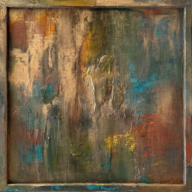 harmony of textures and light in the autumn forest 绘画 标题为“harmony of textures…” 由Julia Evpak, 原创艺术品, 丙烯 安装在木板上