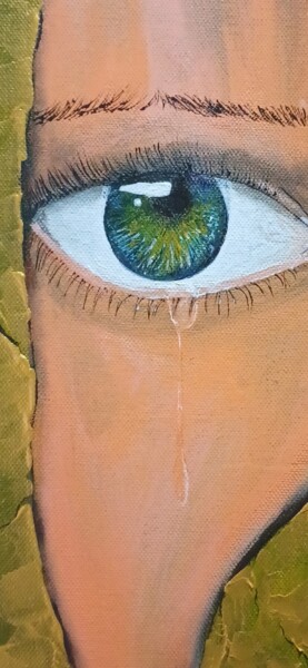 Schilderij getiteld "Sentimientos" door Franversus, Origineel Kunstwerk, Acryl Gemonteerd op Frame voor houten brancard