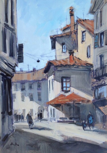 "Италия. Бергамо." başlıklı Tablo Alexey Ivanets tarafından, Orijinal sanat, Petrol