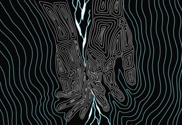 数字艺术 标题为“Contacto” 由Williams López, 原创艺术品, 数字油画
