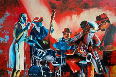 Peinture intitulée "Jazz by ABishek Deh…" par Abhishek Deheriya, Œuvre d'art originale, Acrylique