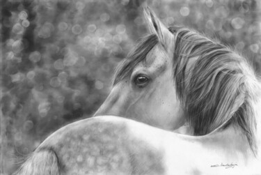 Schilderij getiteld "Whispering Grace" door Danguole Serstinskaja, Origineel Kunstwerk, Olie