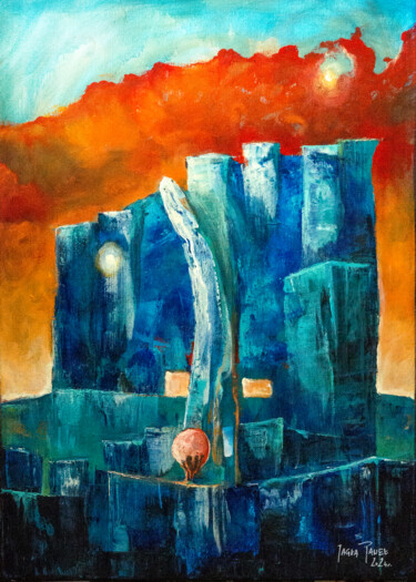 绘画 标题为“"CITY III"” 由Paweł Jagła, 原创艺术品, 丙烯